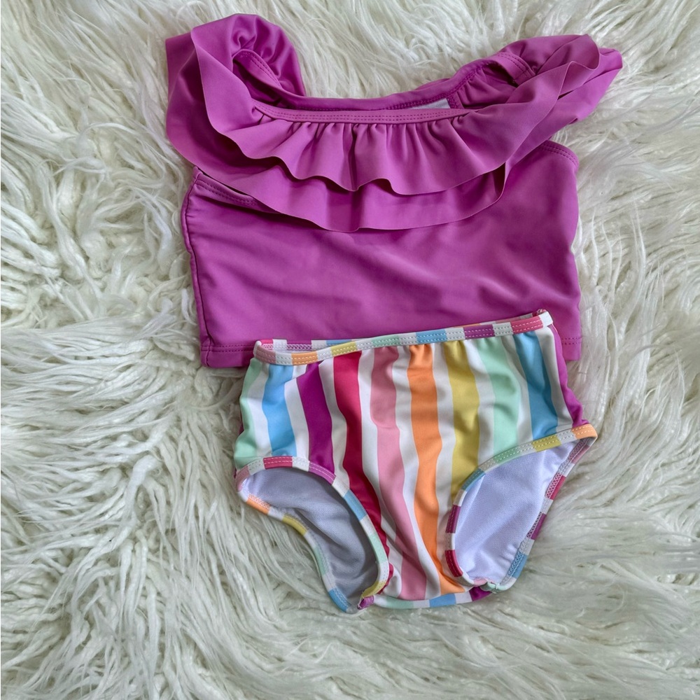 Rufflebutt two piece swimsuit